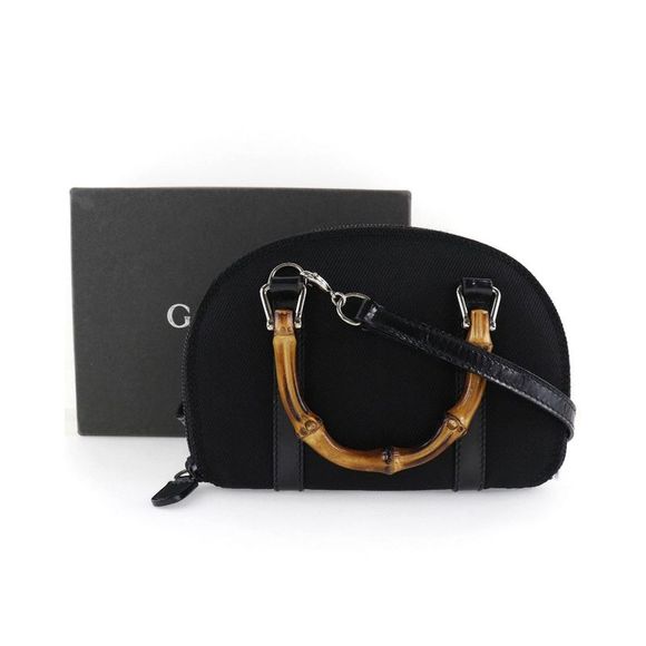 Gucci Bamboo Canvas Shoulder Bag - Picture 8 of 8
